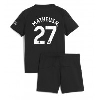 Manchester City Matheus Nunes #27 Vonkajší Detský futbalový dres 2025-26 Krátky Rukáv (+ trenírky)